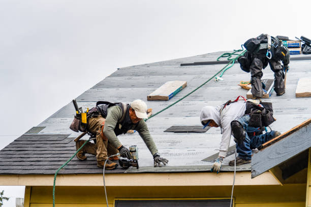 Professional Roofing technician working in Meriden, CT